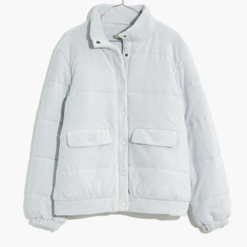 Madewell Women's Soft Gray Puffer Jacket